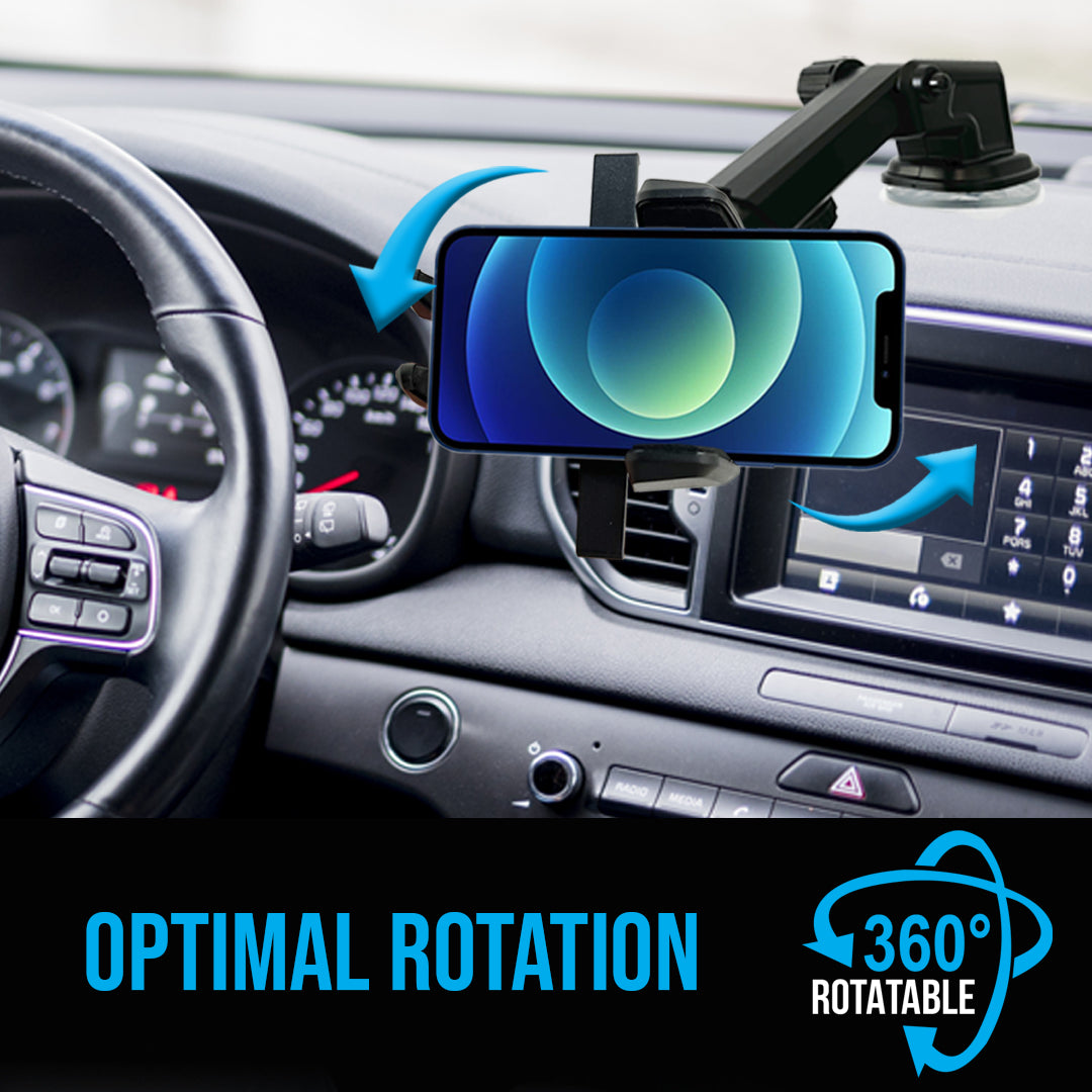 Car Phone Mount Holder  One Touch Adjustable Long Neck-2
